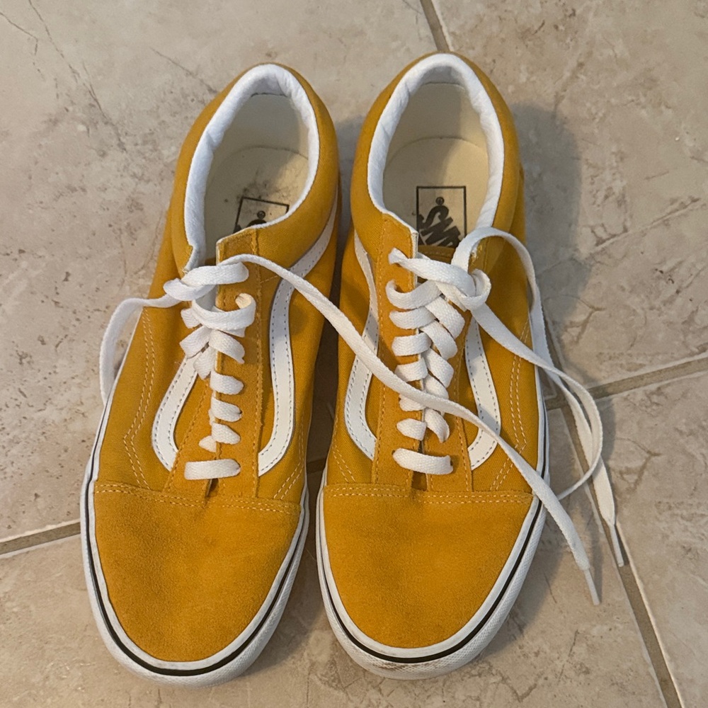 Vans Mustard Yellow Canvas Shoes